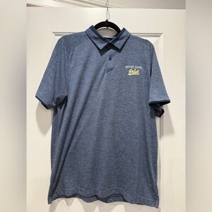 Under Armour Notre Dame Blue Polo